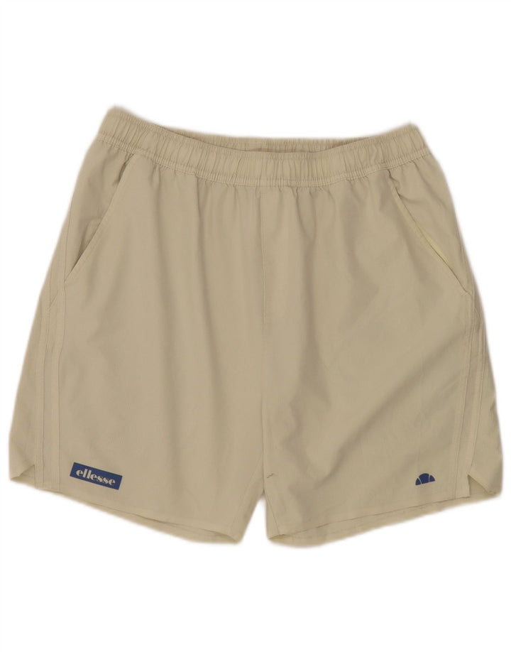 Pantaloni scurți sport Ellesse pentru bărbați, mari, bej, poliester