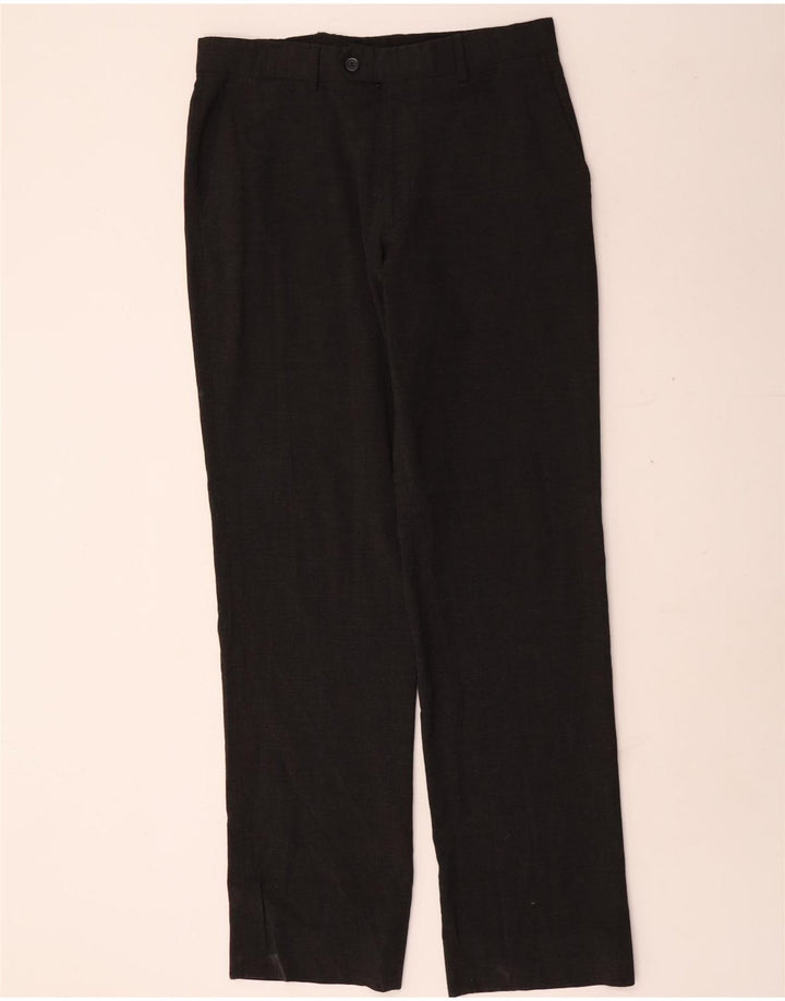 Pantaloni de costum drepți pentru bărbați Zara EU 42 Mari L32 L33 Poliester gri
