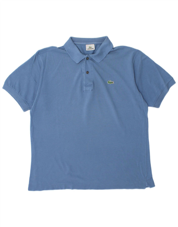 Tricou polo Lacoste pentru bărbați mărimea 4 albastru mediu
