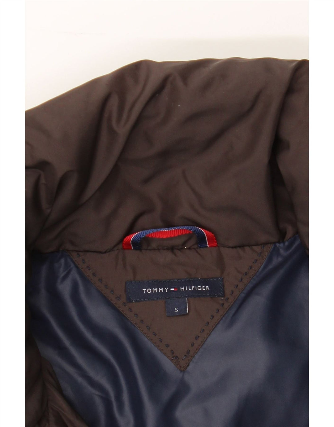TOMMY HILFIGER Womens Padded Coat UK 10 Small Brown Polyester Vintage Tommy Hilfiger and Second-Hand Tommy Hilfiger from Messina Hembry 