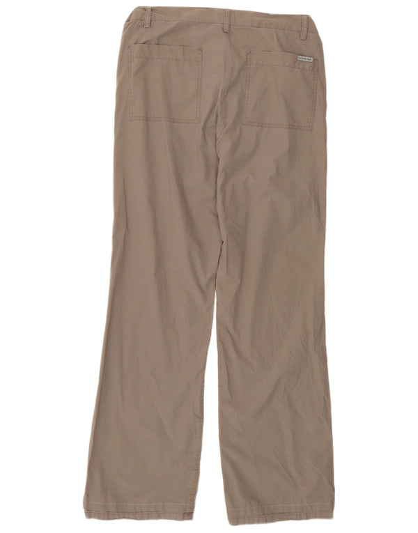 Pantaloni chino drepți CALVIN KLEIN pentru femei L30 L31 bumbac gri