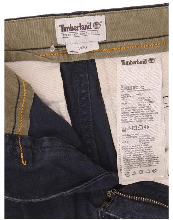 Pantaloni scurți pentru bărbați Timberland Cargo W30 Medium Bluemarin Bumbac
