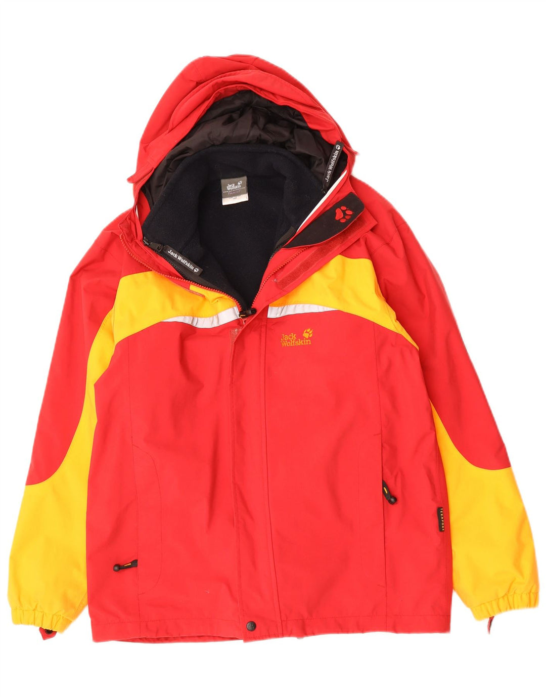 Jack Wolfskin Jachetă Windbreaker cu grafică pentru băieți 15-16 ani, roșu colorblock