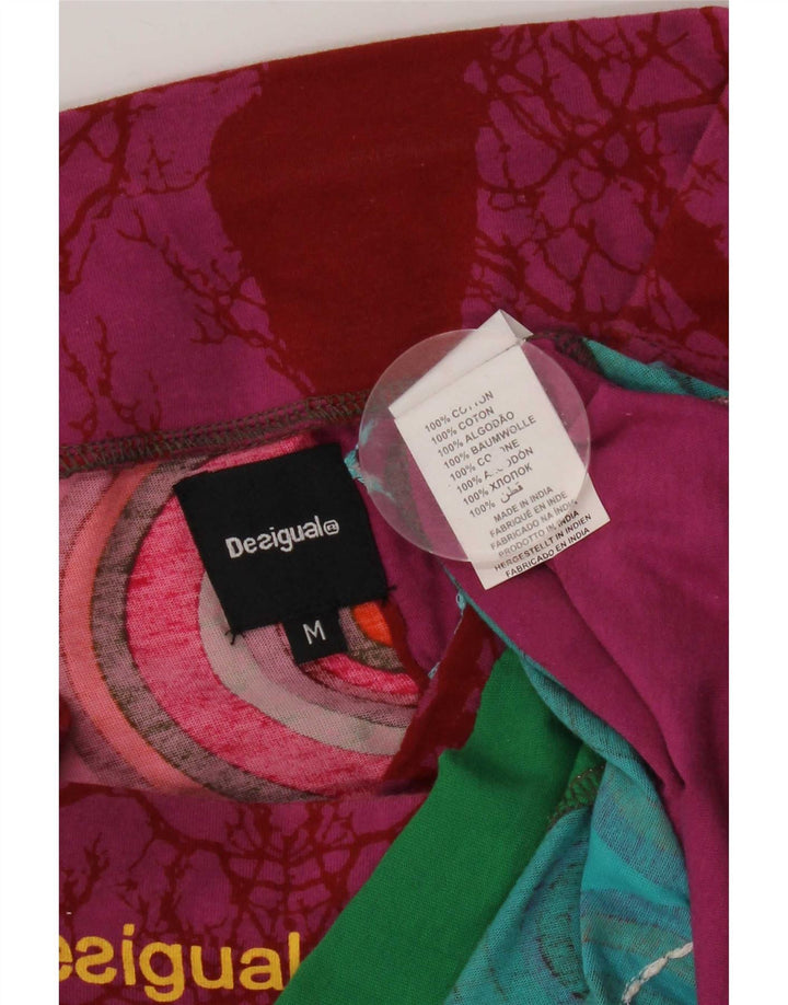 Fusta A-Line Desigual Womens Medium W30 Multicolor Geometric Bumbac