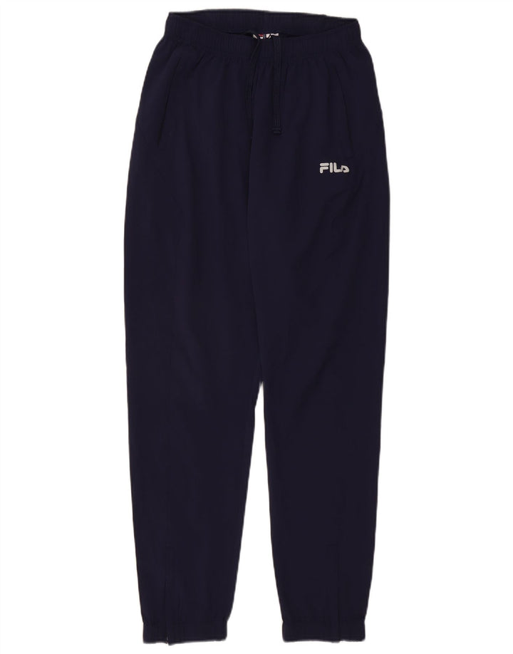 Pantaloni de trening Fila pentru bărbați Pantaloni de jogging Mici Poliester bleumarin