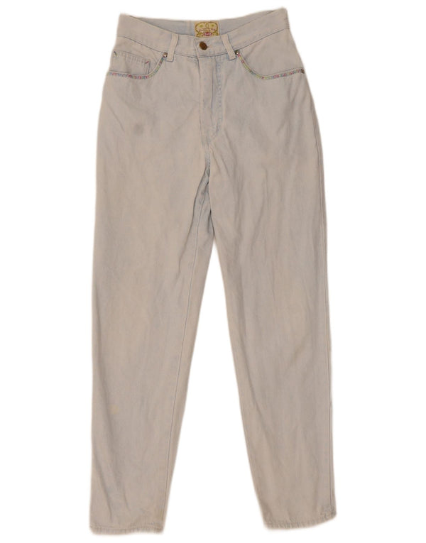 Mash Blugi conici cu talie înaltă pentru femei IT 44 Medium L26 L28 Bumbac albastru