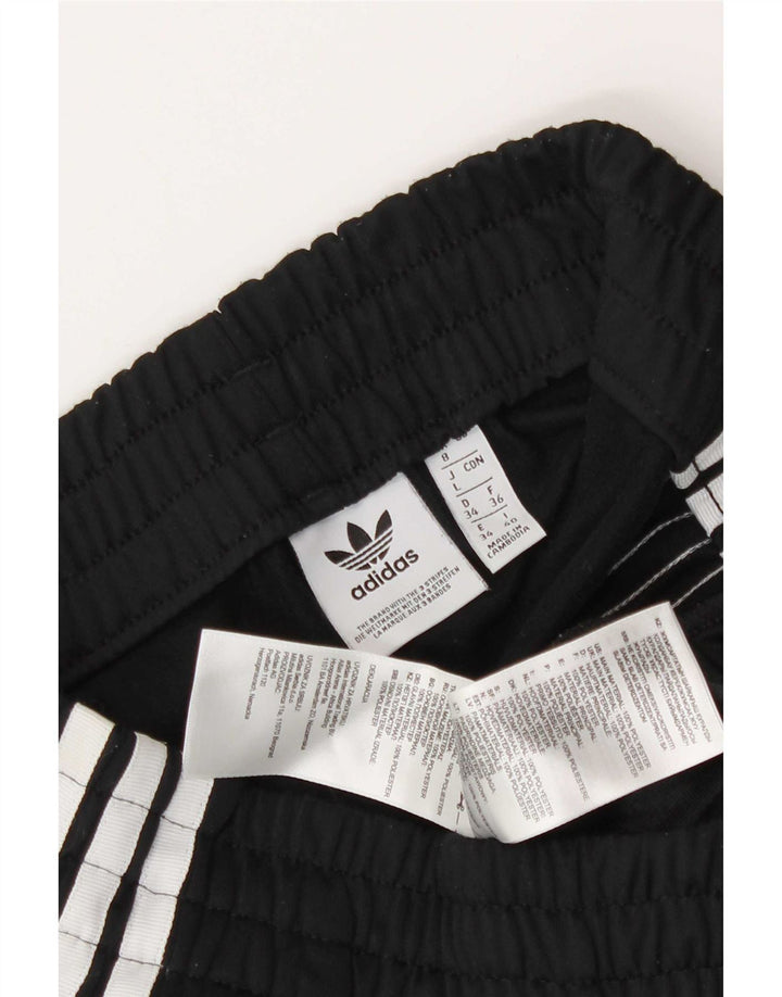 Pantaloni scurți sport Adidas pentru femei UK 8 Small Negru Poliester