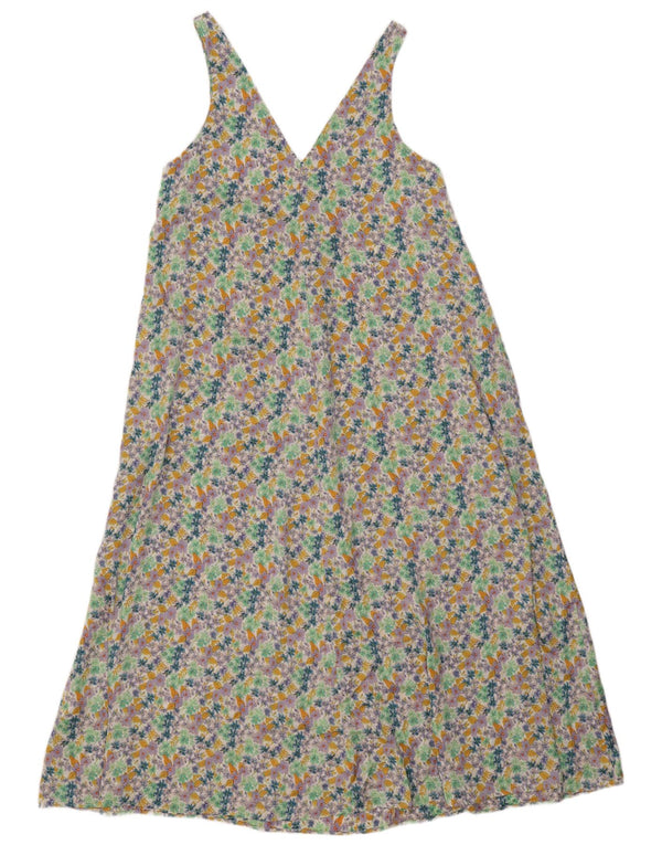 Rochie Maxi fără mâneci pentru femei Zara UK 10 Mic Multicolor Floral