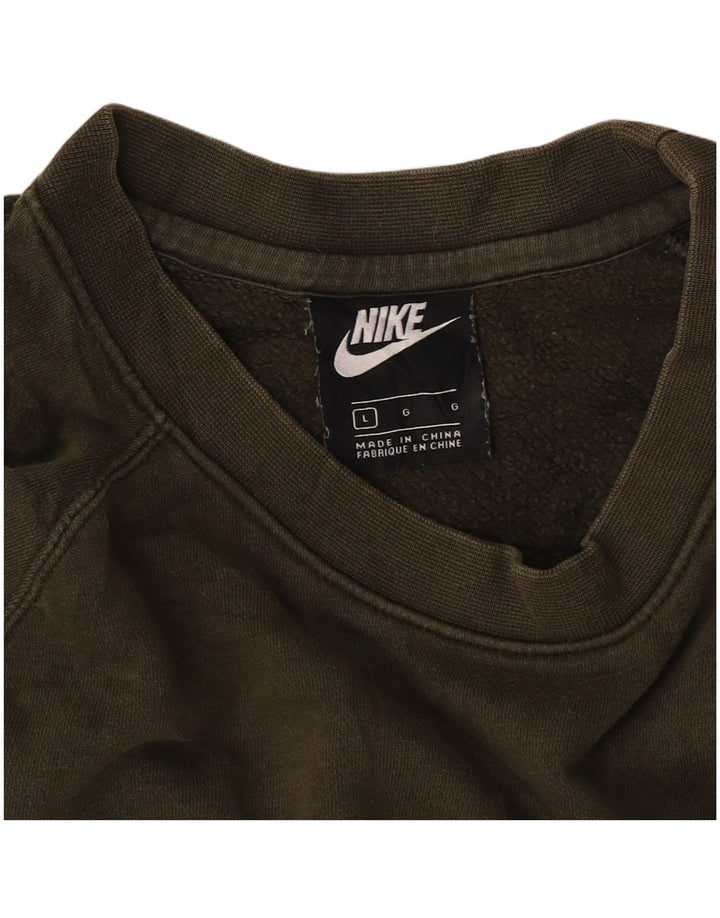 Hanorac grafic pentru bărbați Nike Pulover mare kaki color block