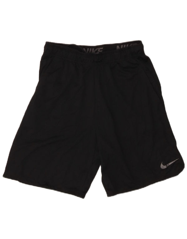 Pantaloni scurți sport Nike Dri Fit pentru bărbați, poliester mediu negru
