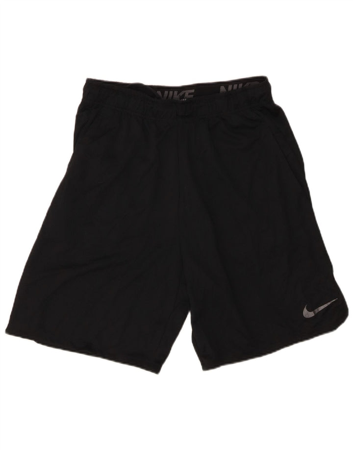 Pantaloni scurți sport Nike Dri Fit pentru bărbați, poliester mediu negru