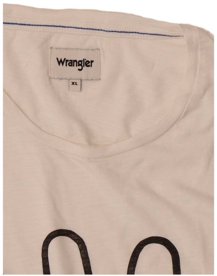 Tricou grafic pentru bărbați WRANGLER Top XL Alb