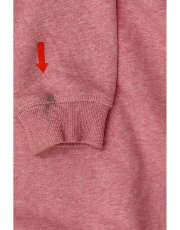 JACK WILLS Womens Oversized Sweatshirt Jumper UK 10 Small Pink Cotton Vintage Jack Wills and Second-Hand Jack Wills from Messina Hembry 