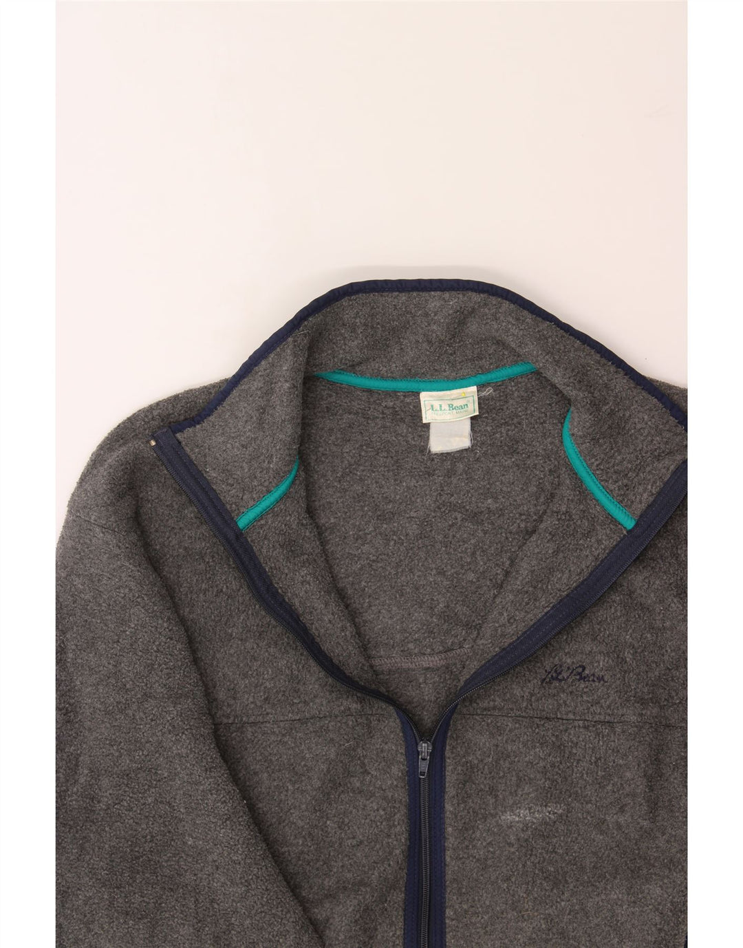 L.L.BEAN Womens Fleece Jacket UK 18 XL Grey Vintage L.L.Bean and Second-Hand L.L.Bean from Messina Hembry 