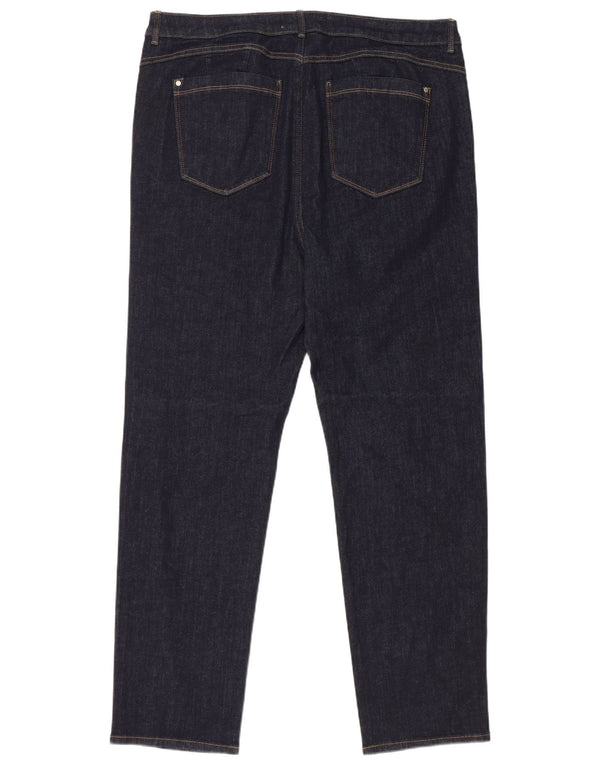 Blugi drepti pentru femei Marks & Spencer Sienna UK 20 2XL W38 L30 bleumarin