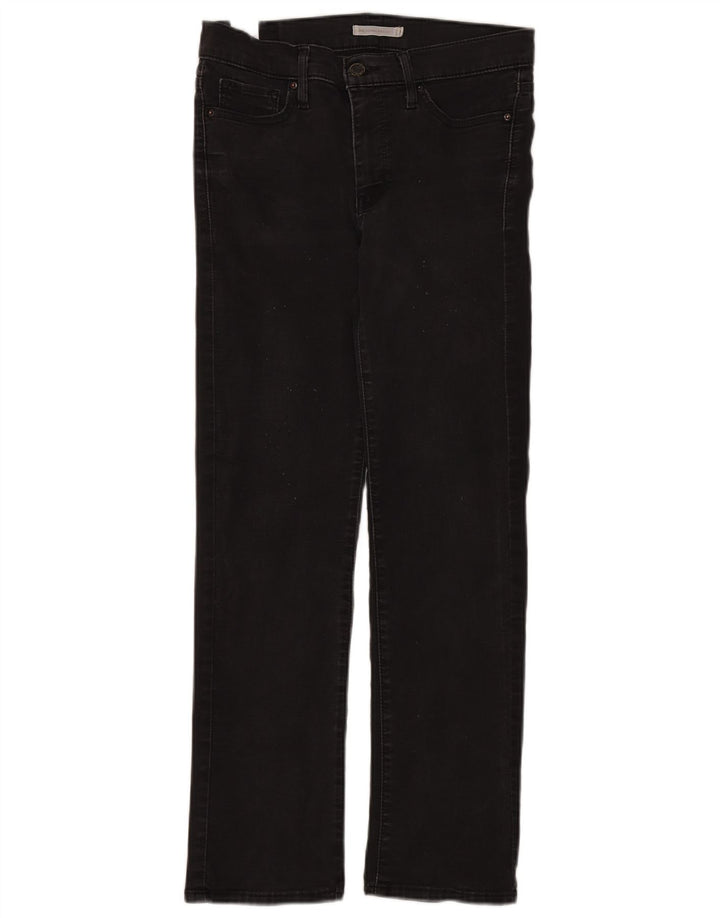 Pantaloni scurți Levi's 314 Shaping Denim W29 L28 bumbac negru