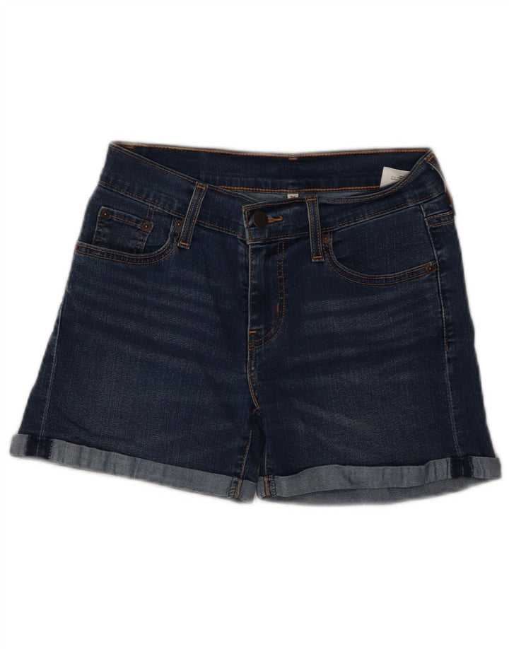 Pantaloni scurți din blugi pentru femei Levi's W26 Small, bleumarin, bumbac