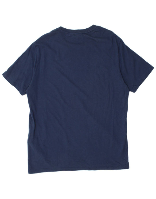Tricou pentru bărbați Levi's Top mediu din bumbac bleumarin