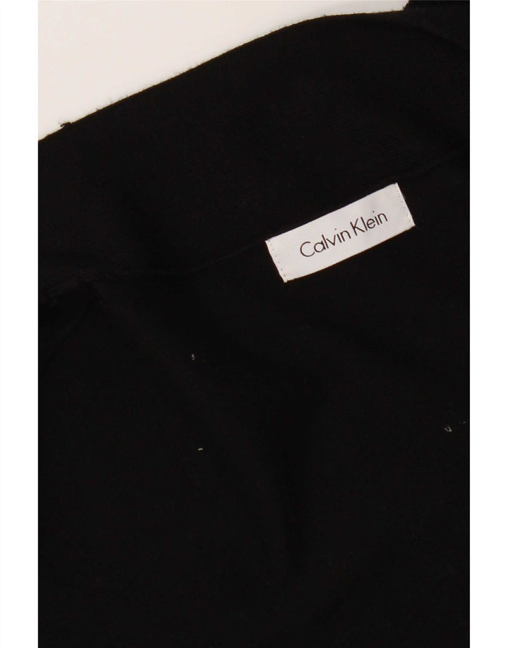 Crop Top pentru femei Calvin Klein cu mânecă lungă UK 12 Medium Black