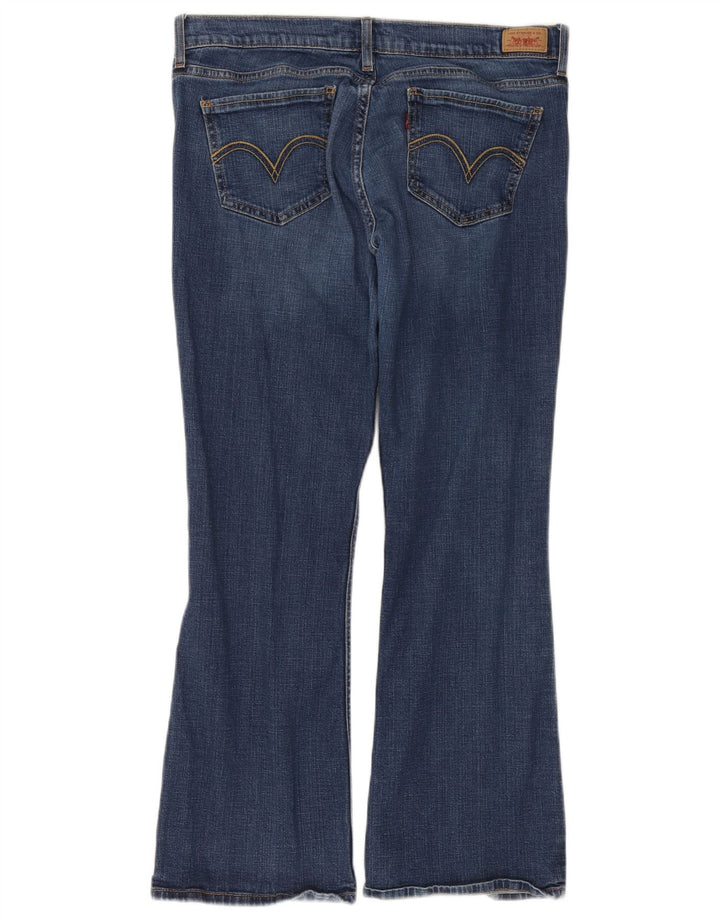 Blugi Levi's pentru femei 524 Too Superlow Bootcut Mărimea 13 L34 L28 Albastru