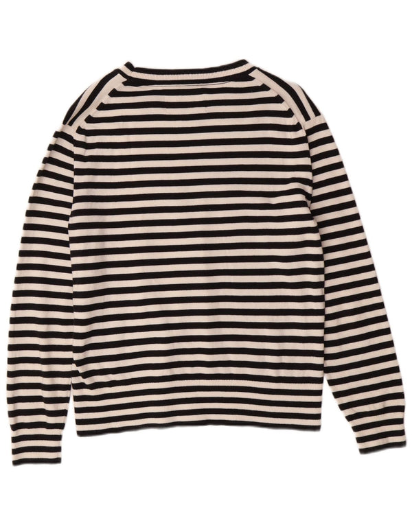 Pulover Calvin Klein pentru femei cu gâtul cu barca UK 10 Small Black Classic