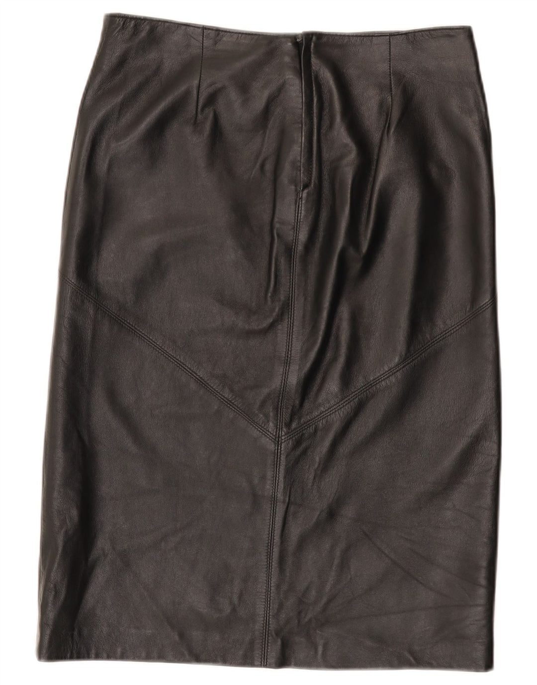 Fusta din piele vintage pentru femei IT 44 Medium W30 Piele neagra