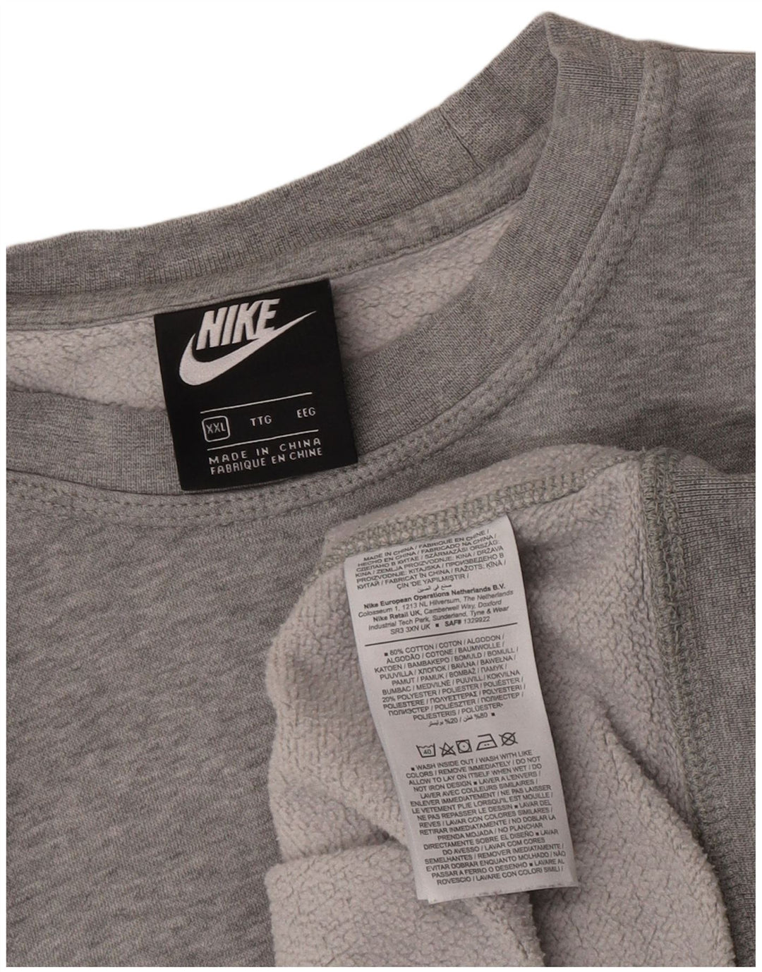Pulover Nike pentru bărbați, 2XL, bumbac gri