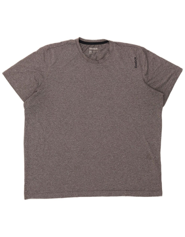 Tricou pentru bărbați Reebok Top 2XL poliester cu pături gri