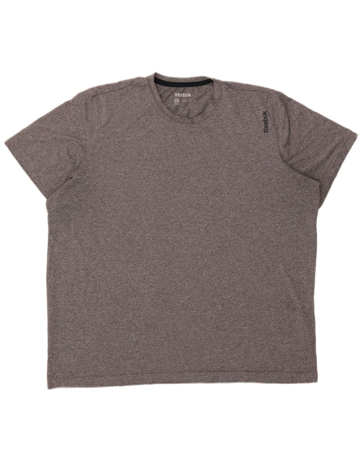 Tricou pentru bărbați Reebok Top 2XL poliester cu pături gri
