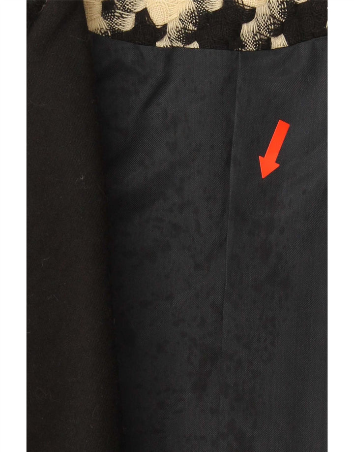 Blazer vintage pentru femei cu 1 nasture, UK 16, mare, negru, picior de gală