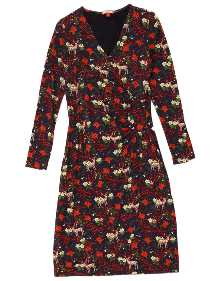 Rochie teacă pentru femei Joe Browns UK 8 Mic albastru marin Viscoză florală