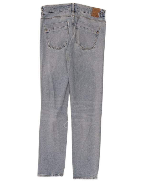 Blugi slim pentru femei Distressed Zara EU 38 Mici L28 L28 Albastru
