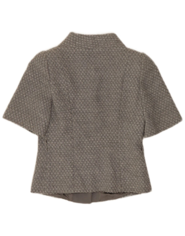 BENETTON Jachetă cu mânecă scurtă cu 4 nasturi pentru femei IT 38 XS gri