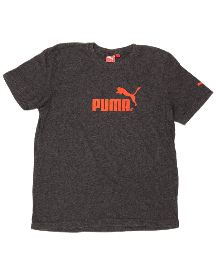 Tricou grafic PUMA pentru bărbați Top Medium Gri Flecked