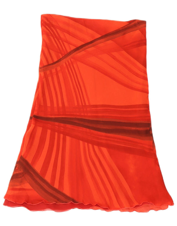 Fustă în formă de A pentru femei Dream UK 8 Small W27 Viscoză cu dungi roșii