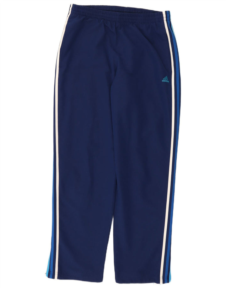 Pantaloni de trening Adidas Climalite pentru bărbați, poliester mediu bleumarin
