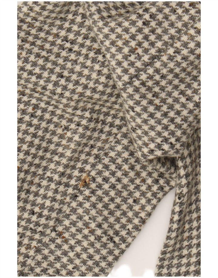 Jachetă blazer pentru bărbați Division Vogue, cu 2 nasturi, UK 38 Medium Gri Houndstooth