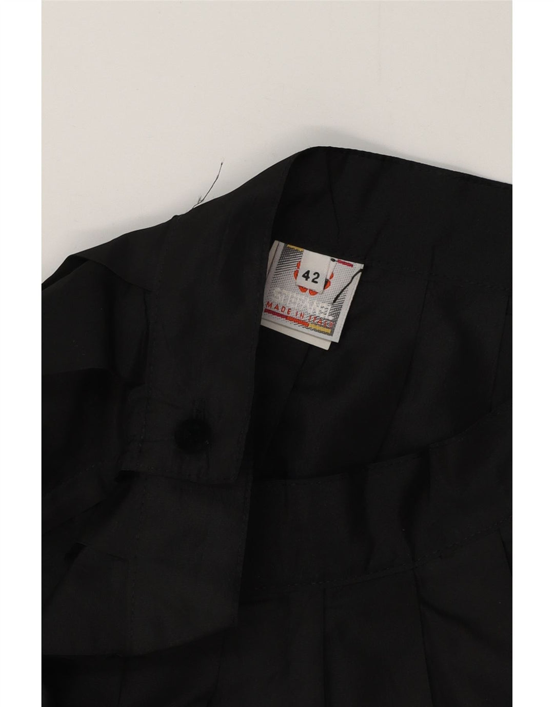 STEFANEL Fustă mini plisată cu talie înaltă pentru femei IT 42 Medium W26 Negru