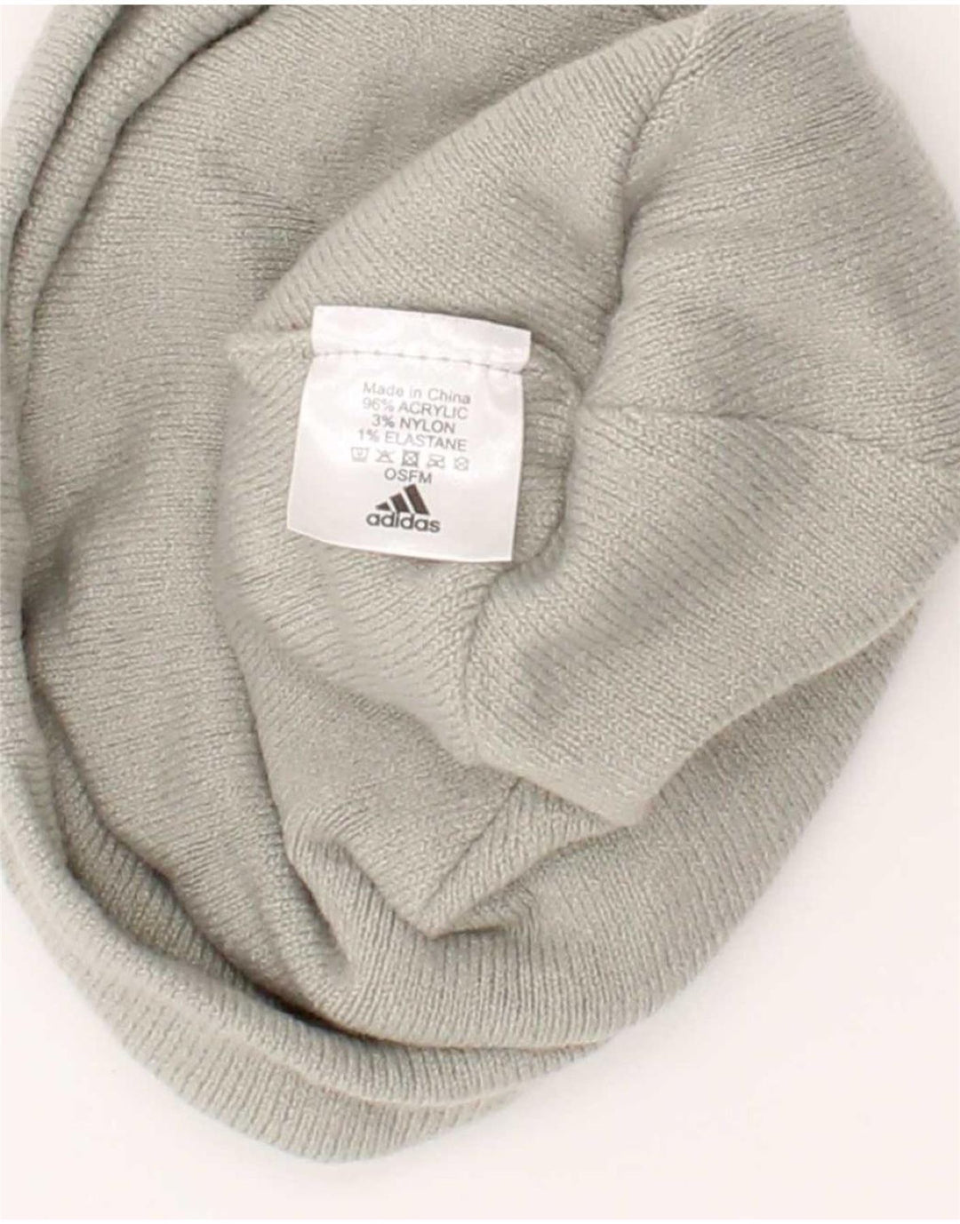 Adidas Mens Graphic Beanie Hat One Size Grey Acrylic