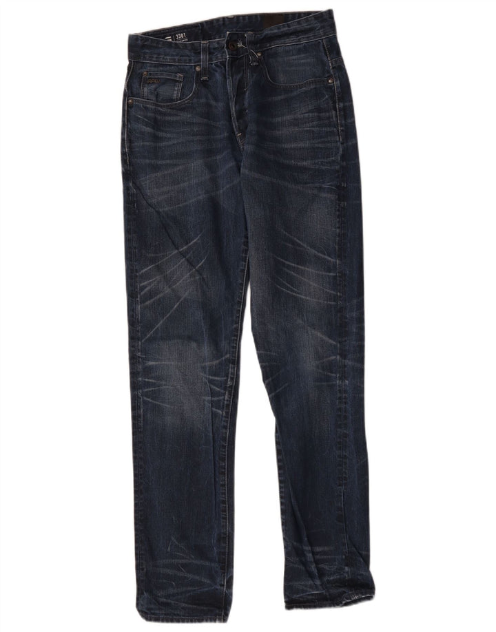 Blugi G-Star 3301 Tapered pentru femei W29 L34 bleumarin