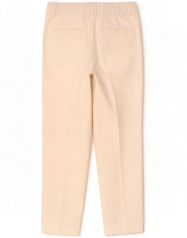 Pantaloni chino conici Massimo Dutti pentru femei EU 42 Large W32 L27 Off White