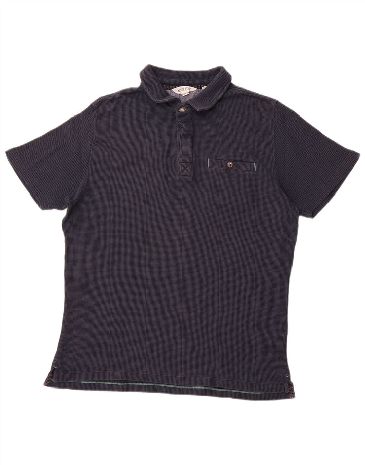 WHITE STUFF Tricou polo pentru bărbați, mediu din bumbac bleumarin