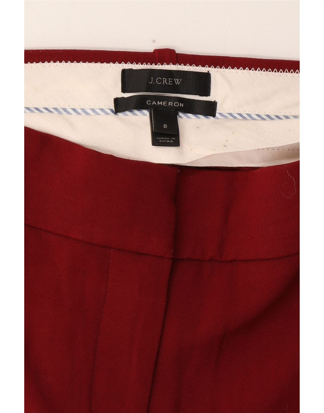 Pantaloni chino slim Cameron J. CREW pentru femei US 8 Medium W30 L27 Maroon