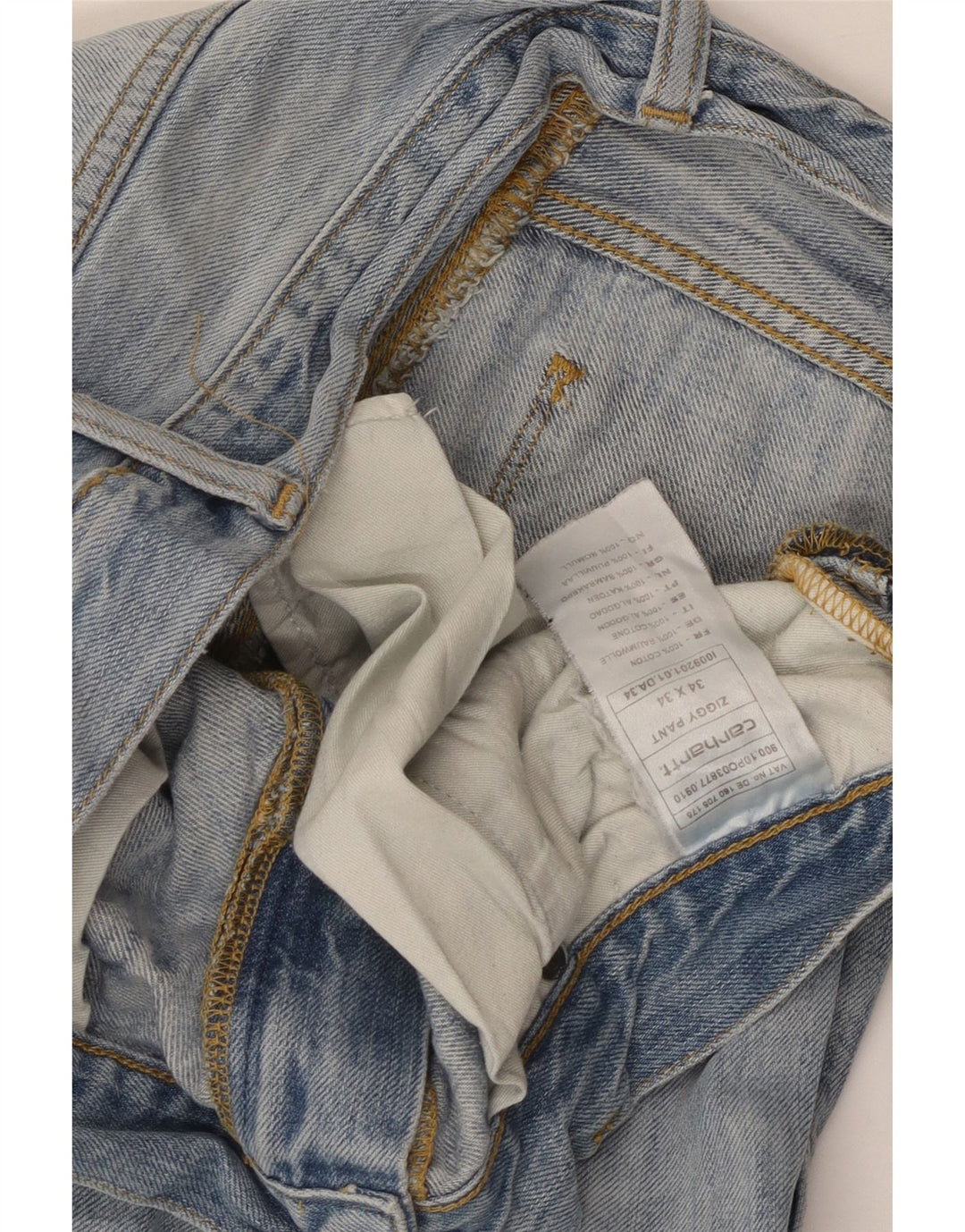 Blugi Carhartt Bărbați Drepți W34 L28 Bumbac Albastru