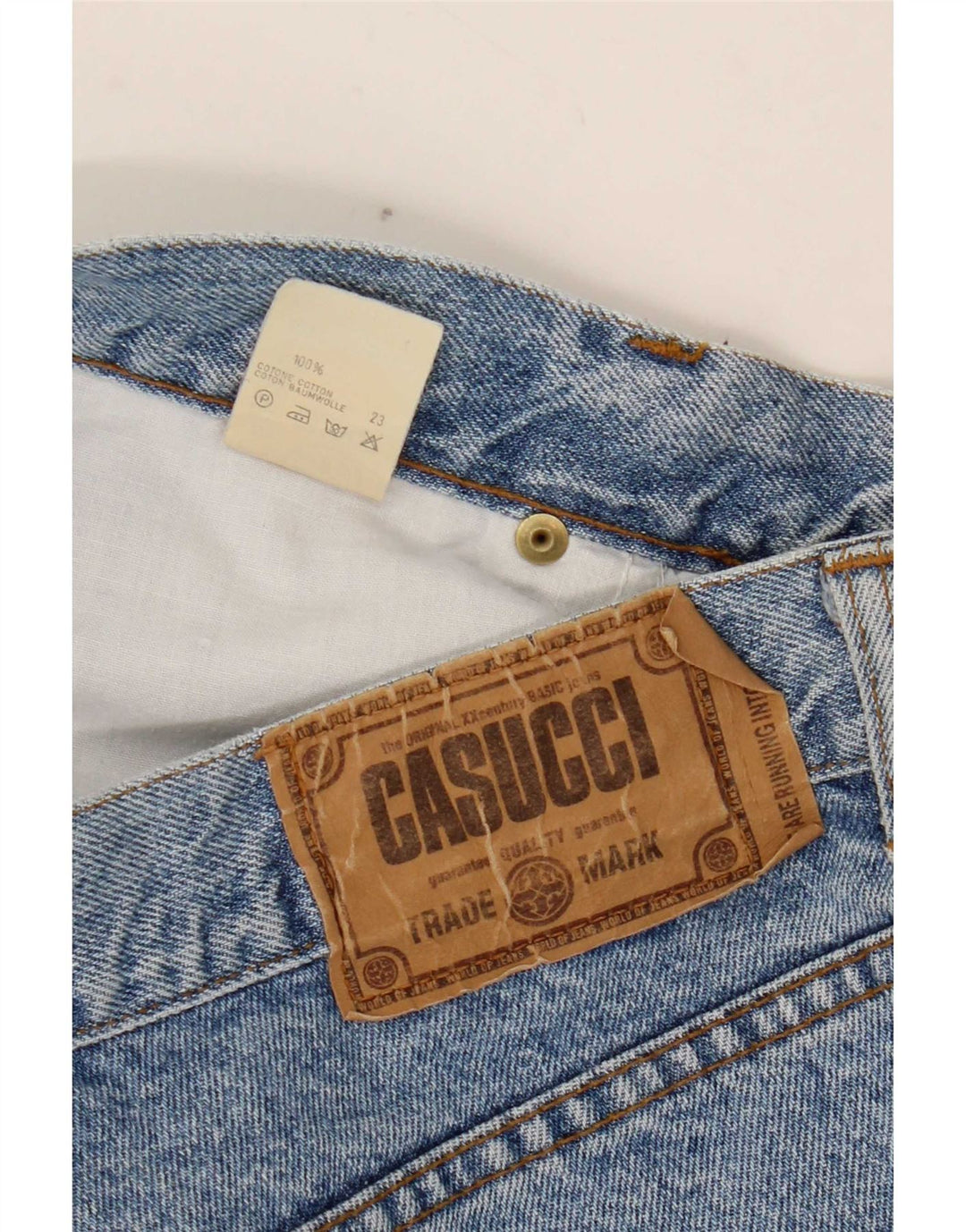Blugi Casucci Bărbați Drepți W34 L30 Bumbac Albastru