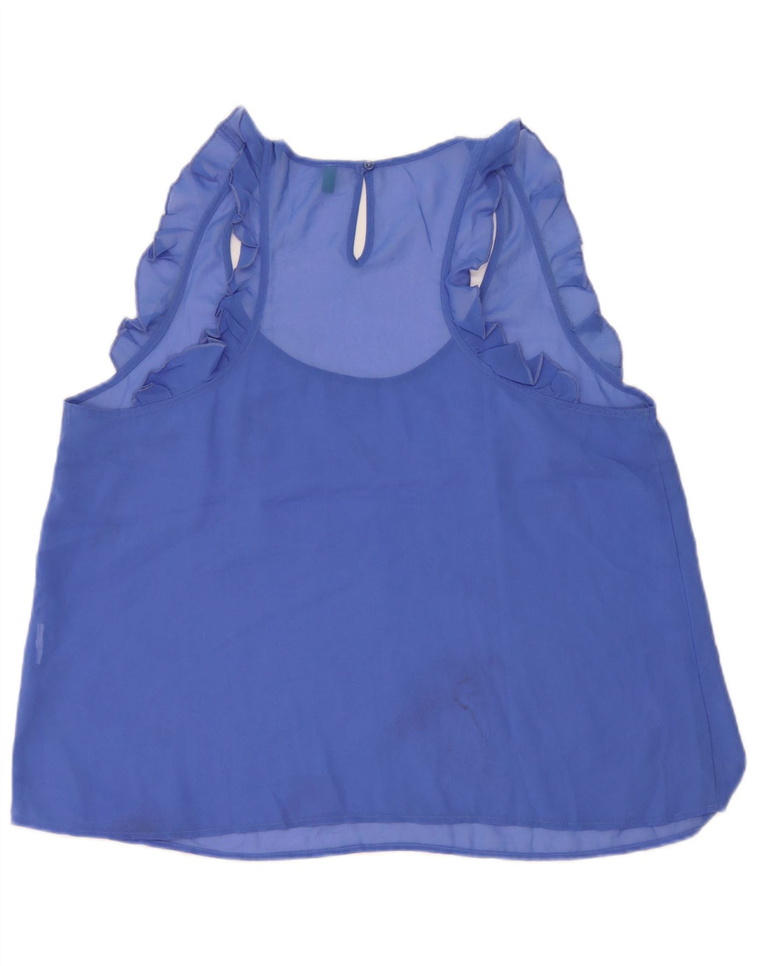 Bluză fără mâneci pentru femei Benetton UK 16 Large Blue