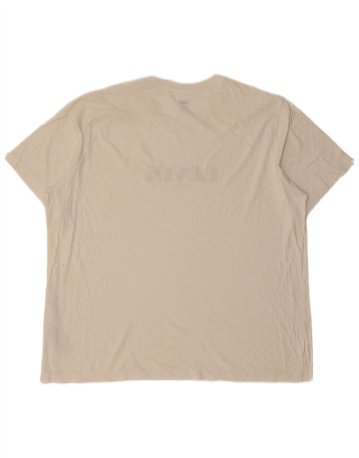 Tricou cu grafic relaxat Levi's pentru bărbați Top XL Bumbac alb