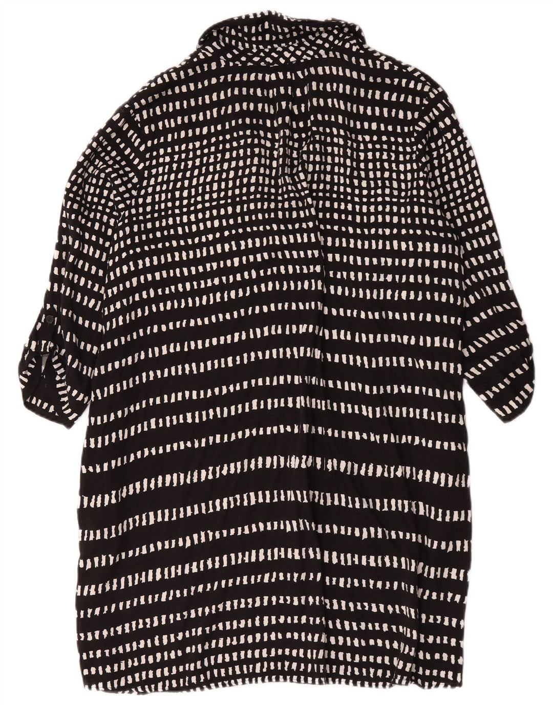 Rochie de bază Hobbs pentru femei cu mâneci 3/4 UK 18 XL, viscoză geometrică neagră