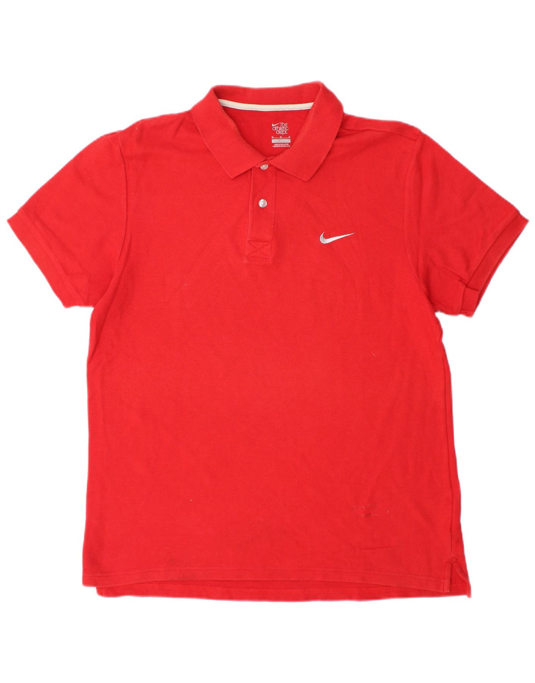 Tricou polo NIKE pentru bărbați, bumbac roșu mediu