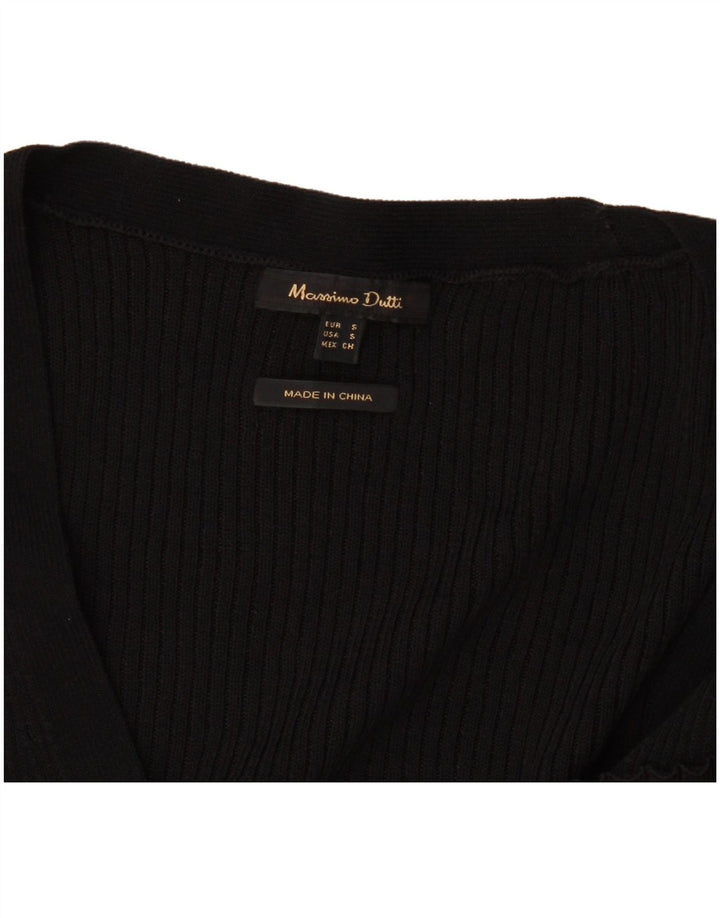 Pulover cardigan Massimo Dutti pentru femei UK 8 Small Black
